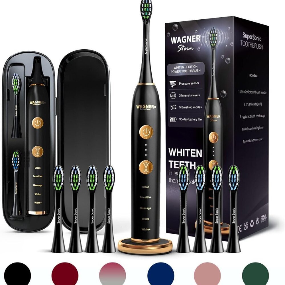 New WHITEN+ Edition. Whitening Electric Toothbrush with Pressure Sensor